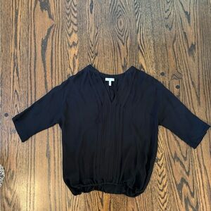 Joie Black V-Neck Blouse